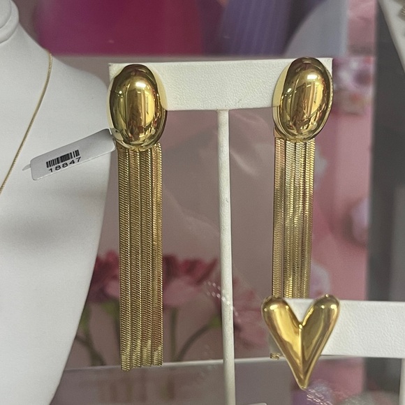 NEW DROP - Gold Drop Earrings - Picture 3 of 3